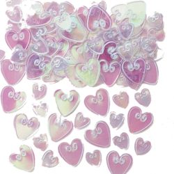 Embossed Heart Confetti -1052