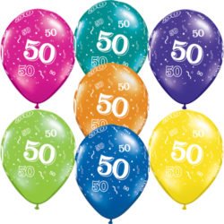 50th Birthday Latex Balloon -0