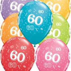 60th Birthday Latex Balloon-0