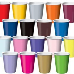Paper coloured cups 10 X 12oz(355ml) -0