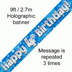 4Th Birthday Banner-0