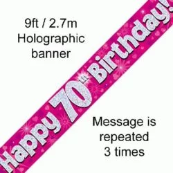 70th Birthday Foil Banner-0