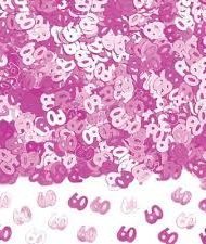60th Pink Birthday Confetti-0