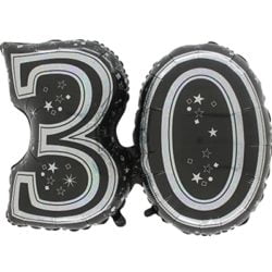 LARGE JOINED FOIL BALLOON (30 BLACK)-0