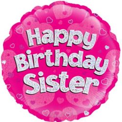 Happy Birthday Sister Foil Balloon-0