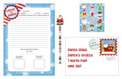 Christmas santa letter writing kit-0