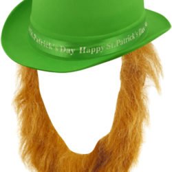 Hat Topper St Patricks Day W/brown Beard-0