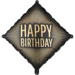 18in ''HAPPY BIRTHDAY'' DIAMOND FOIL BALLOON